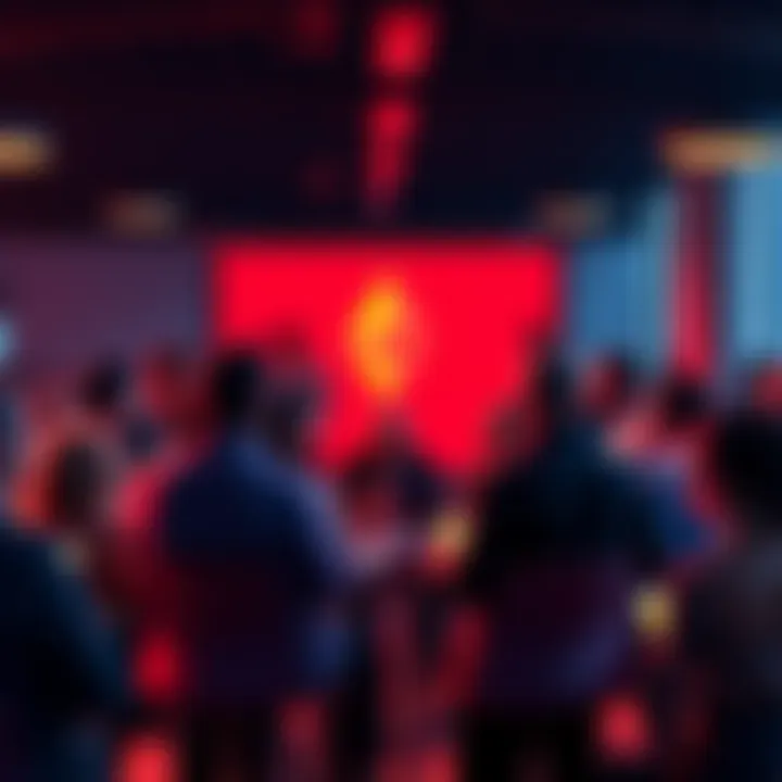 Ethereum Discussion Event People engaging in a discussion about Ethereum topics in a community setting