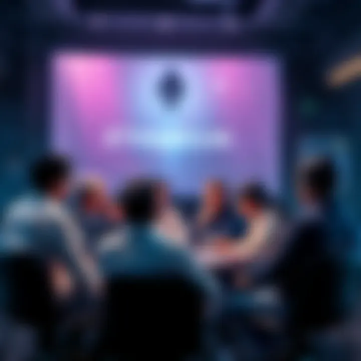 People engaging in a discussion about Ethereum and crypto trading strategies