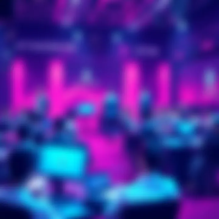 A vibrant online forum full of Ethereum enthusiasts exchanging ideas and updates on price trends and events.