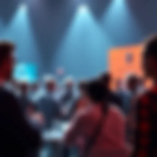 Group of people discussing Ethereum in a lively forum setting