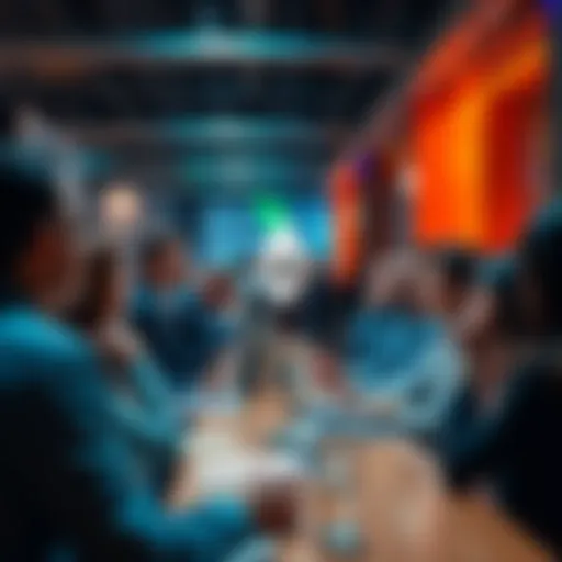 People engaging in a conversation about Ethereum, sharing news and opinions in a lively forum setting.