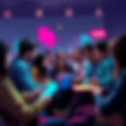 People engaged in a discussion about Ethereum. Some have laptops and notepads. They appear focused and interested.