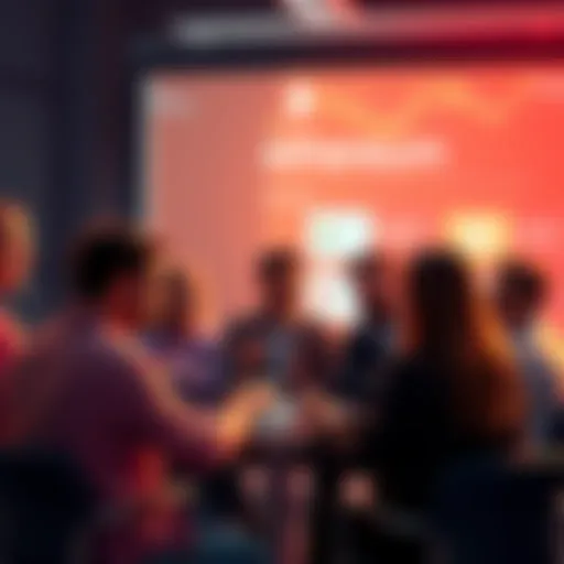 A group of people engaging in a discussion about Ethereum, sharing news and price insights