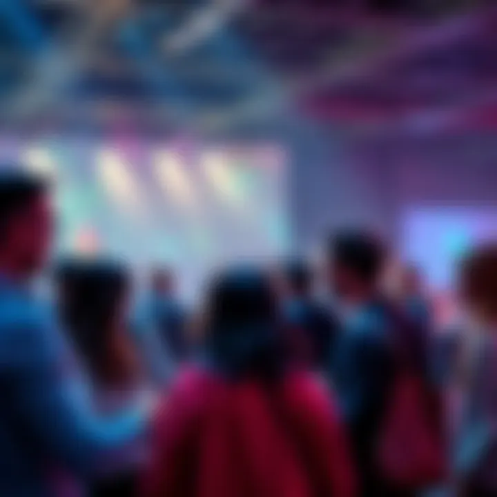 Ethereum Discussion A group of people sharing ideas and discussing Ethereum updates at a community event