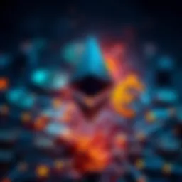 A visual representation of Ethereum connected to a Euro symbol, illustrating its role in a Euro stablecoin's development.