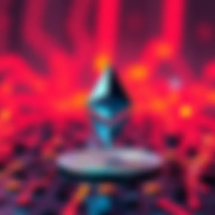 Graphic showing Ethereum logo with arrows indicating speed and cost reduction for Layer 1 scaling solutions.