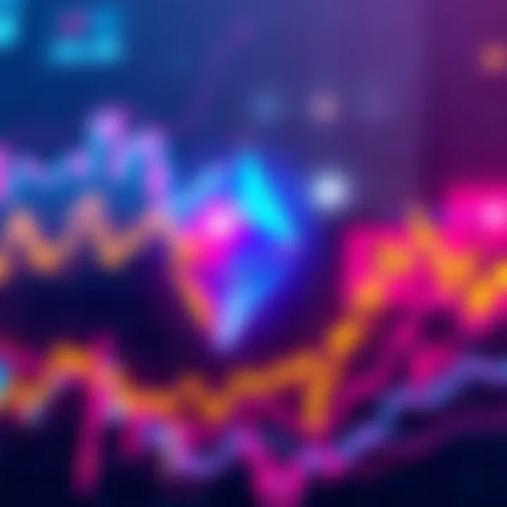 A chart showing Ethereum's price fluctuations with a downward trend near $1,700