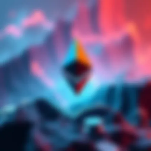 Visual representation of Ethereum's declining reserves with a chart showing price levels approaching $4,000