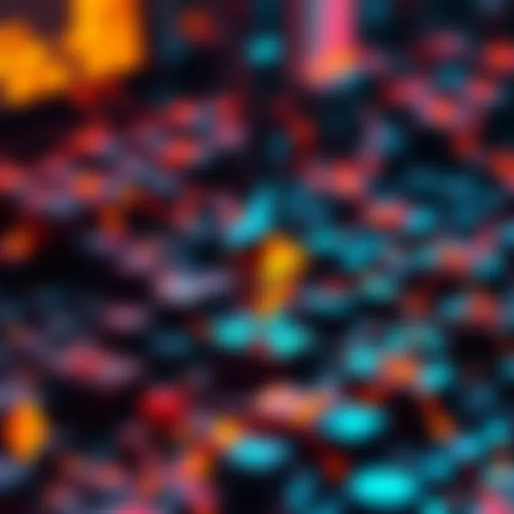 Visual representation of Ethereum continuing to produce blocks during the merge transition to proof-of-stake, showing the network's strength.