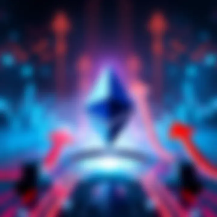 A graphic showing Ethereum logo with upward arrows, indicating potential price movement after a long pause in trading.