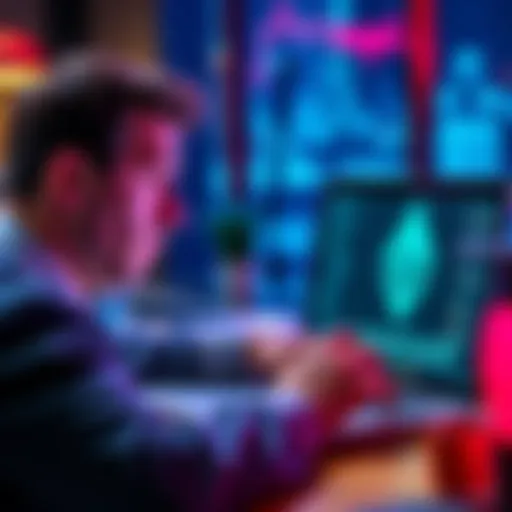 A person looking frustrated while trying to access their Ethereum Classic wallet on a laptop, with MetaMask logo visible on the screen.