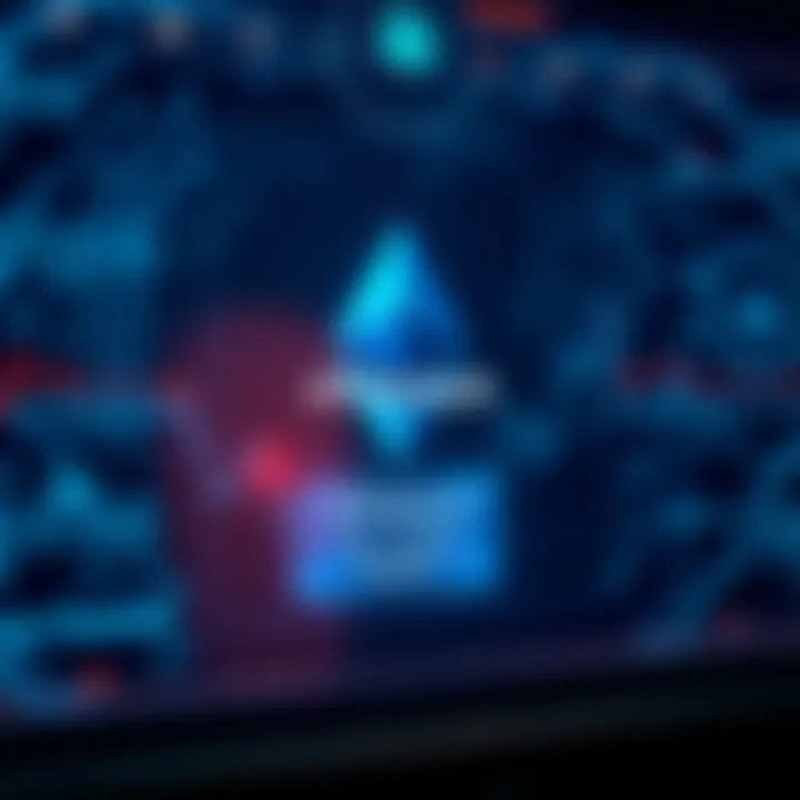 Graphic showing Ethereum logo with a padlock and a clear transaction prompt on a digital screen, symbolizing security in crypto transactions.