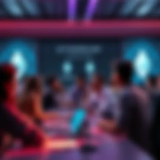 Group of people discussing Ethereum trends and news online