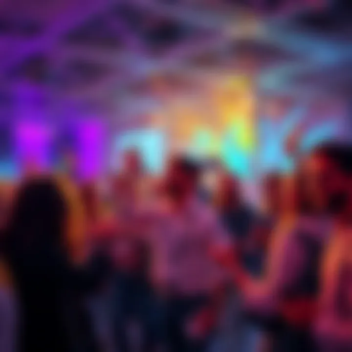 Ethereum Community Gathering A group of Ethereum enthusiasts celebrating and sharing ideas at a tech event, showcasing their love for the blockchain technology.