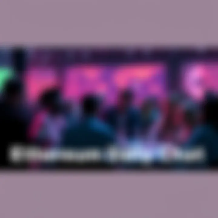 Community members engaging in a lively discussion about Ethereum topics