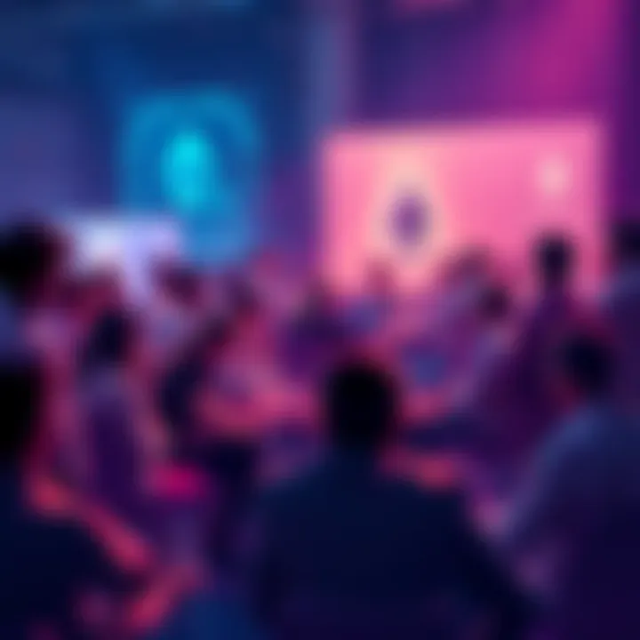 People engaging in a lively discussion about Ethereum, sharing news and insights.