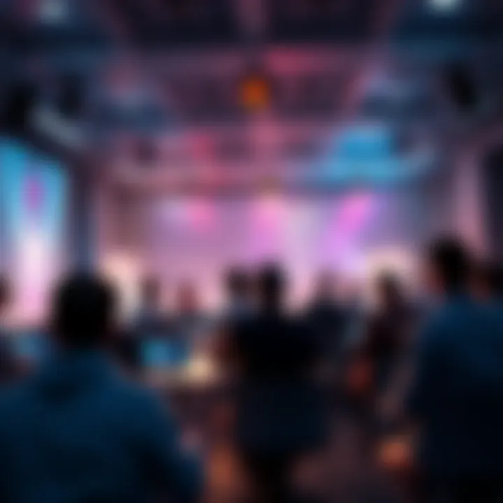 Ethereum Daily Discussion A digital forum scene showing people discussing Ethereum updates and insights