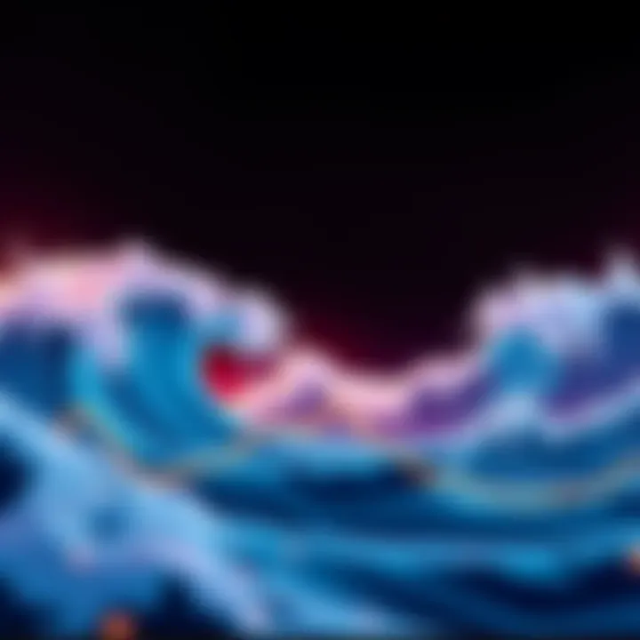 A visual representation of market volatility and dollar-cost averaging in Ethereum investment