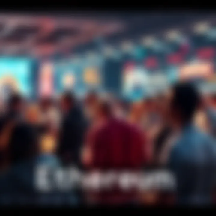 People engaging in conversation about Ethereum topics and market trends