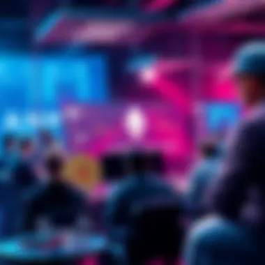 A lively online forum scene focused on Ethereum, with people sharing thoughts and news about the cryptocurrency.