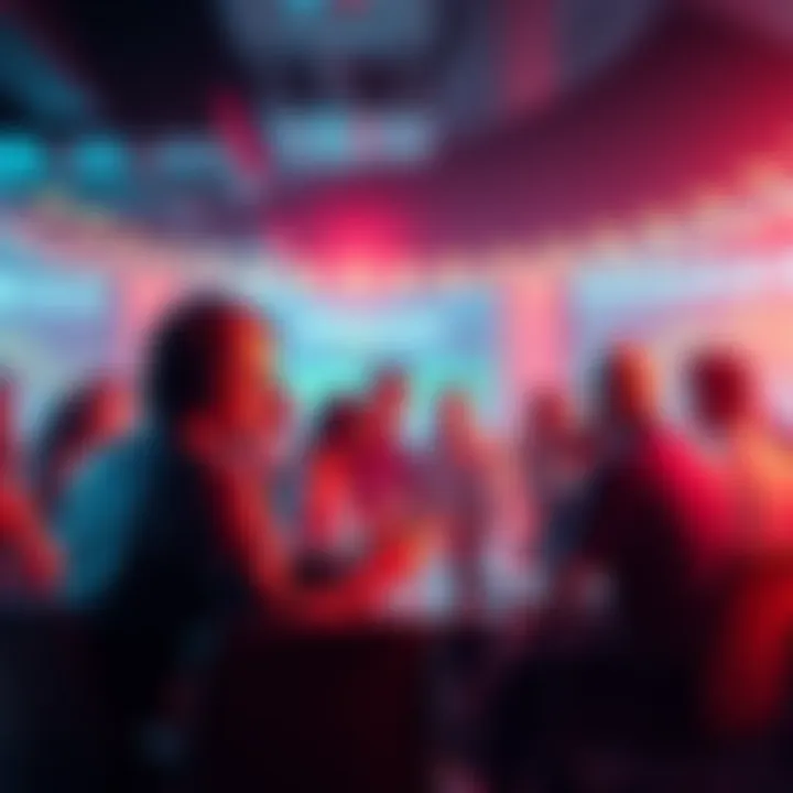 Ethereum Discussion Group People engaging in discussion about Ethereum trends and trades in a vibrant online forum setting