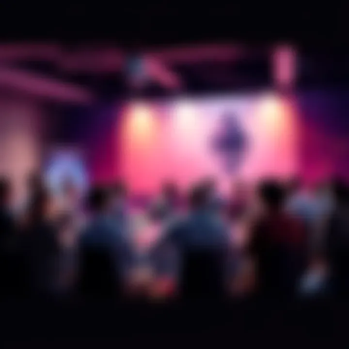 A group of people discussing Ethereum in a lively forum setting, sharing ideas and insights.