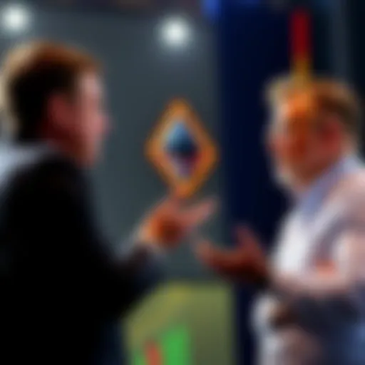 A Foundation executive presenting a strategy for Ethereum's future growth and recovery in the blockchain industry