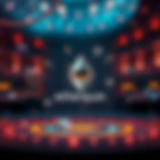 Graphic representation of Ethereum Foundation's new mission statement with symbols of transparency and community engagement