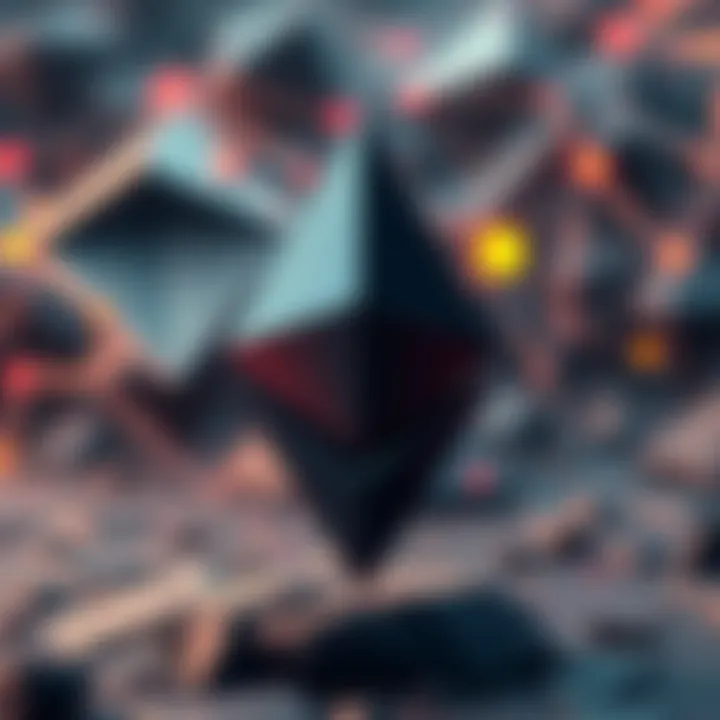 A visual representation of the Ethereum Foundation logo with a question mark, symbolizing uncertainty and potential changes in leadership.