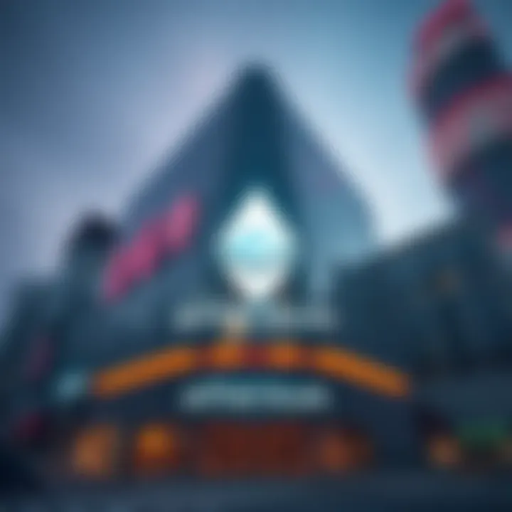 A building exterior with Ethereum logo, symbolizing the new physical hub in Hong Kong for crypto adoption