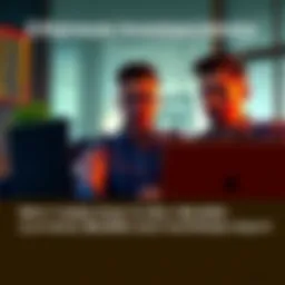 Ethereum Investment Advice A person discussing cryptocurrency investment with a friend, showing Ethereum charts on a laptop, with excitement and concern on their faces.