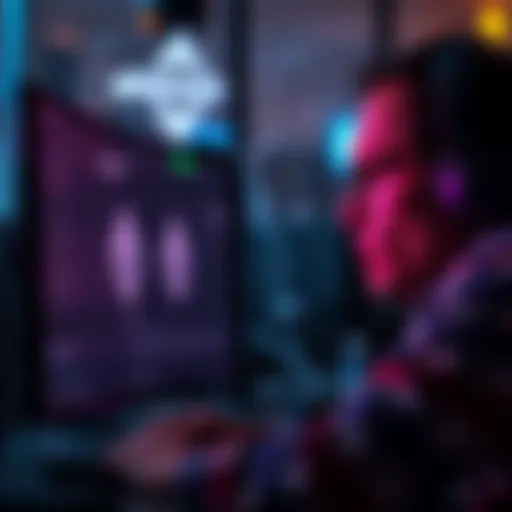 An Ethereum investor looking at a computer screen with a pending staking request on Crypto.com, showing concern and frustration.