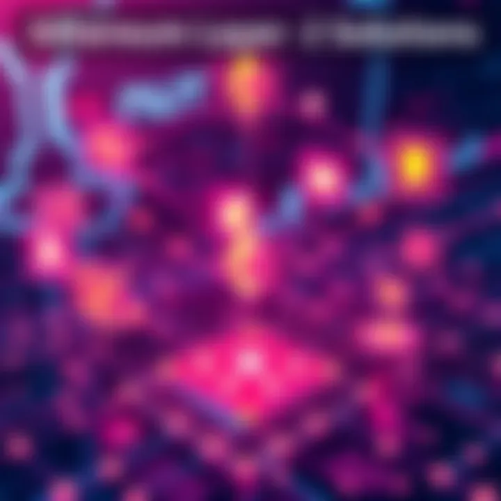 A graphic representation of Ethereum Layer 2 networks showcasing various specialized applications and privacy features.