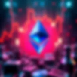 Ethereum logo with a graph showing 61% market share in the tokenized assets market