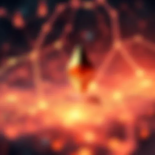 Visual representation of increased Ethereum network activity linked to dusting attacks, showing transactions and wallet interactions.