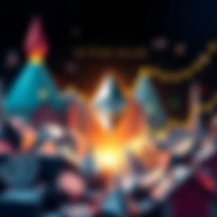 An illustration of Ethereum's tokenization impact on traditional assets, symbolizing growth and investment