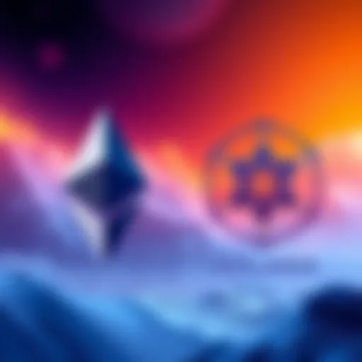 Ethereum and Solana logos side by side, representing two different blockchain ecosystems