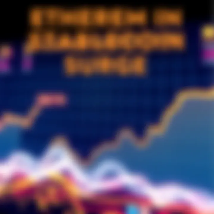 A graph showing a significant rise in Ethereum stablecoin transfer volume, highlighting the increase since 2026.
