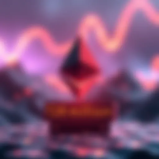 A graphic showing the Ethereum logo with a digital counter displaying 728 million transactions, symbolizing a record month for the blockchain platform.