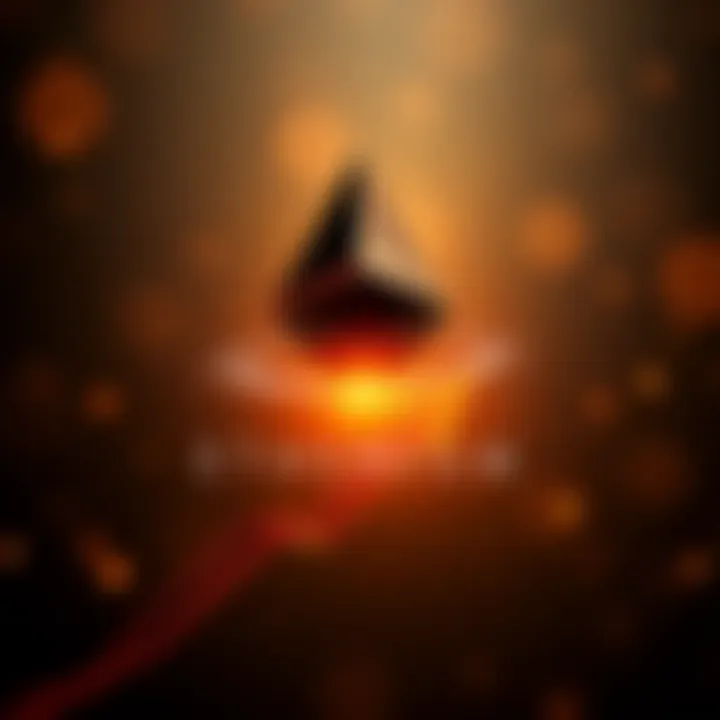 Ethereum logo with an upward arrow symbolizing growth and market potential