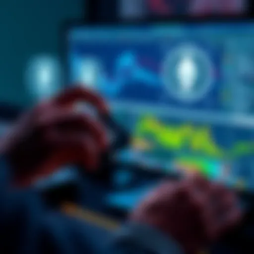 A person transferring digital assets from a Ledger Nano X to a MetaMask wallet on a computer screen, with Ethereum logos visible