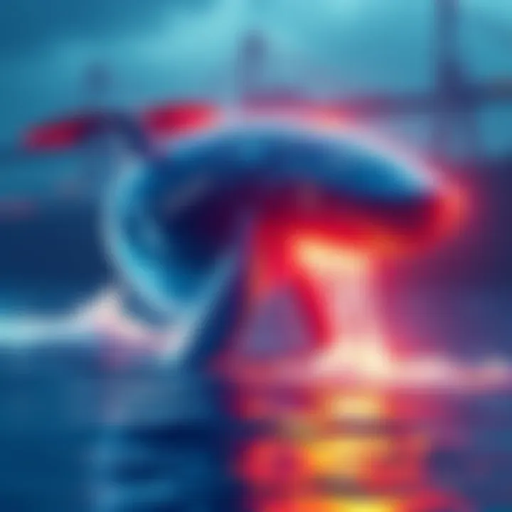 A visual representation of a large Ethereum whale transferring 50K ETH to the Gemini exchange, highlighting the cryptocurrency market shift.