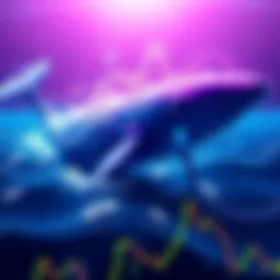 A digital graphic representing a large Ethereum whale making a significant investment as ETH price rises.