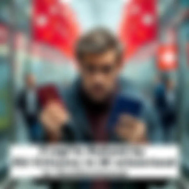 An EU citizen looking worried while holding a passport and identity card, expressing frustration with account setup in Switzerland.