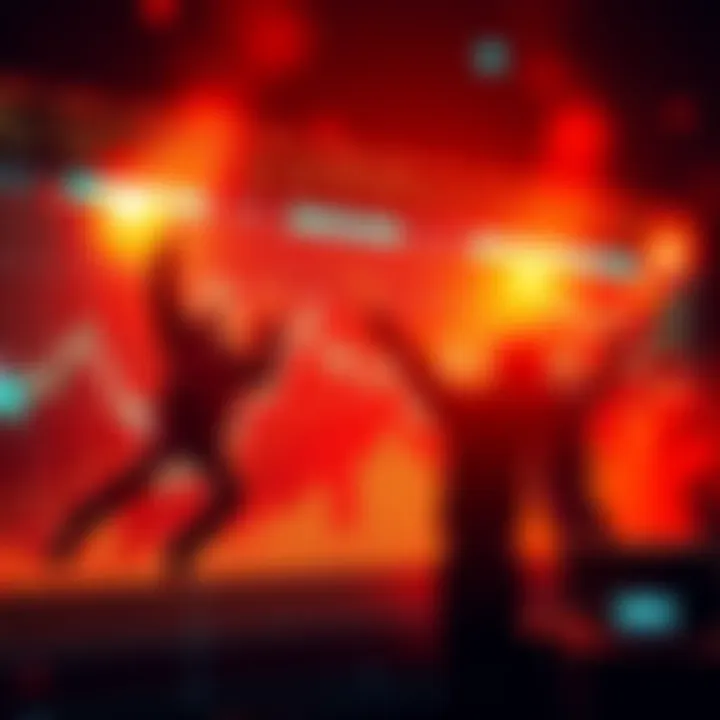 A graph showing rising cryptocurrency prices with excited traders celebrating