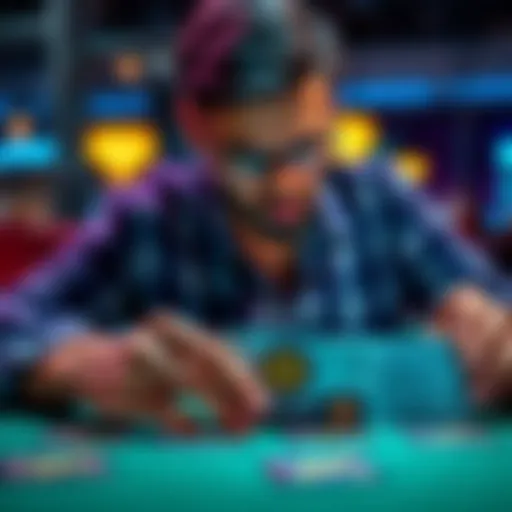A person examining different Solana crypto cards on a table, looking for trustworthy options.