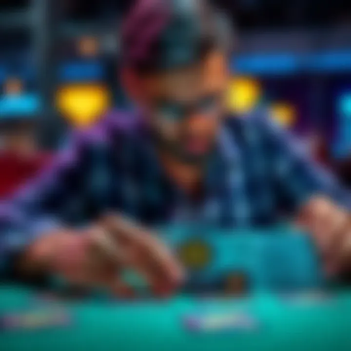 A person examining different Solana crypto cards on a table, looking for trustworthy options.