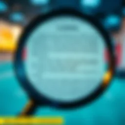A magnifying glass focusing on text from a forum, symbolizing the scrutiny of sources and claims.