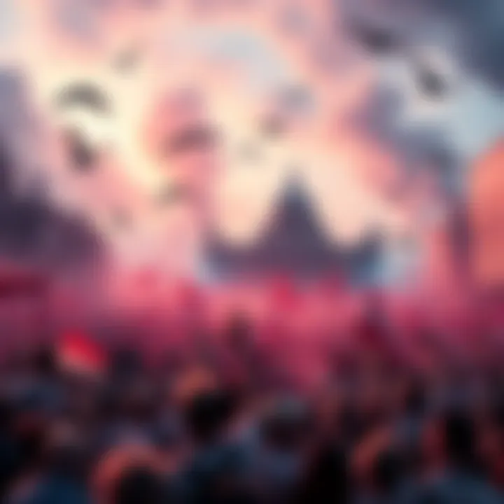 Events in 2025 A collage of significant events happening in 2025, including political rallies, cultural festivals, and social movements.