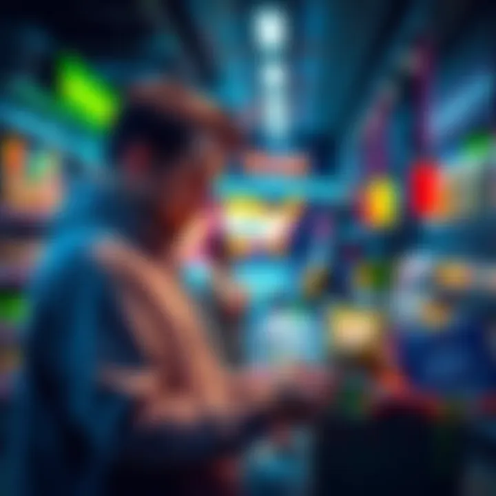 A person shopping online using cryptocurrency to buy various items like groceries and flight tickets.